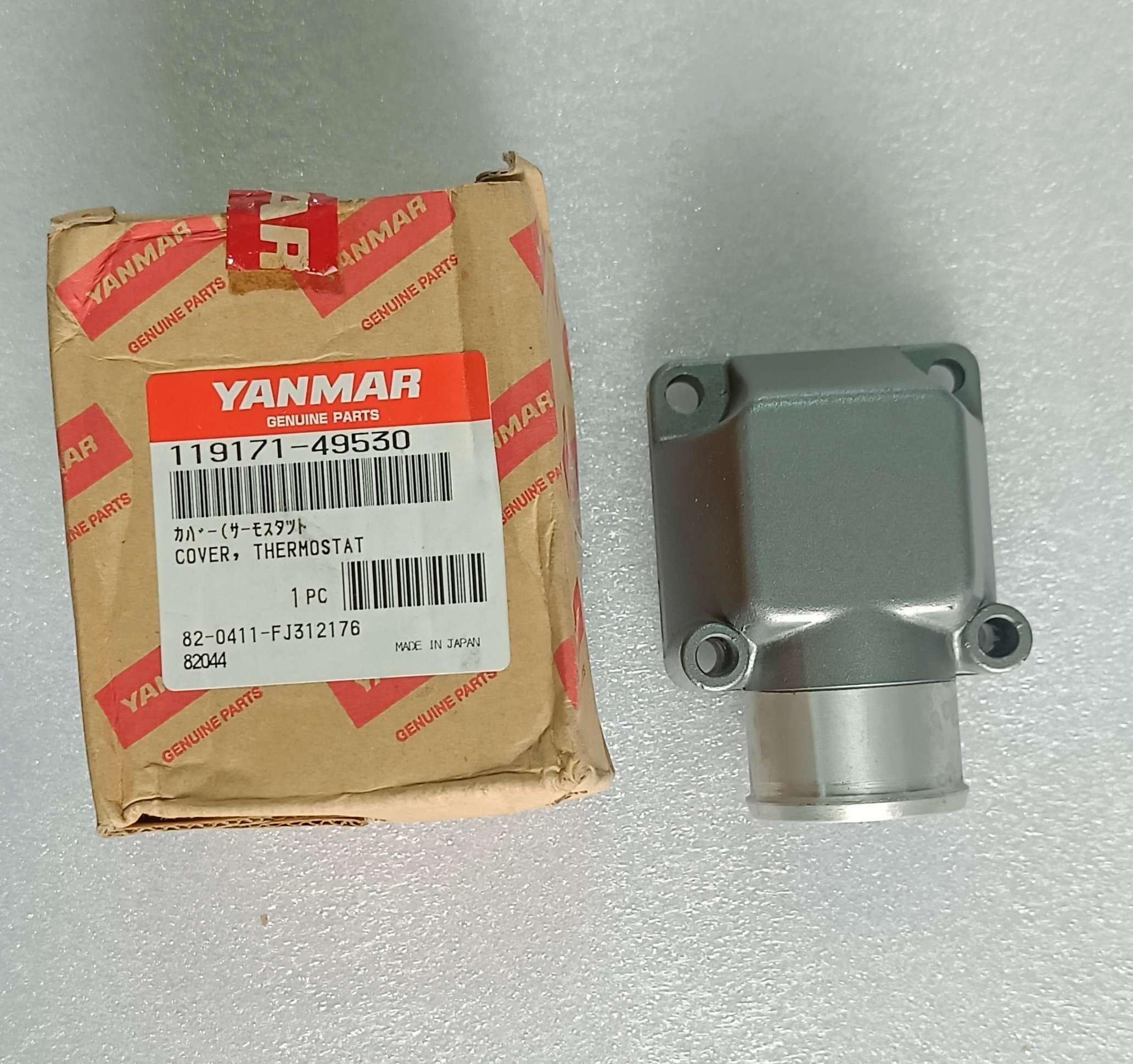 Yanmar Genuine Thermostat Cover 119171-49530 for 4LH & 4LHA